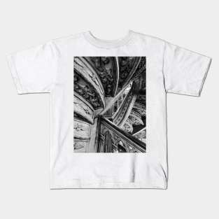 Black and White Staircases Photography Kids T-Shirt